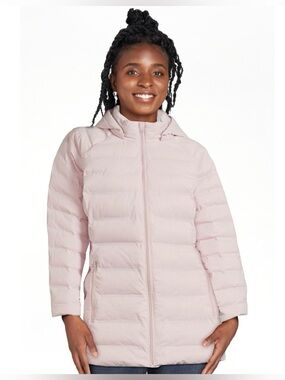 Time and Tru Women's and Plus Packable Stretch Zip Up Puffer Jacket | Medium